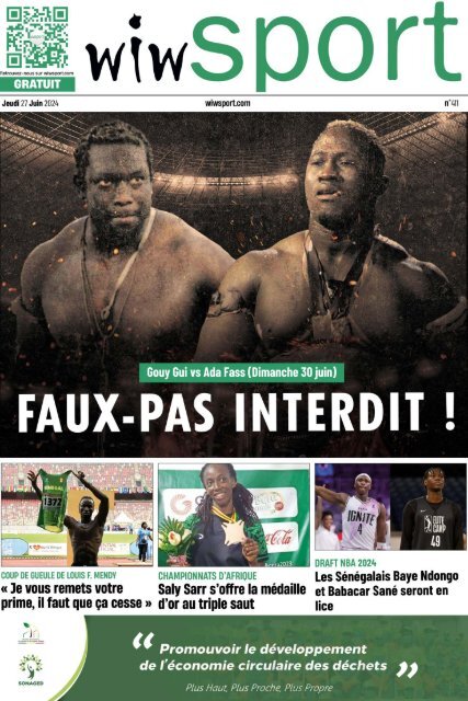 Journal wiwsport n411 - 27 juin 2024