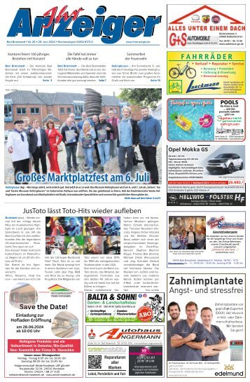 Ihr Anzeiger Bad Bramstedt 26 2024