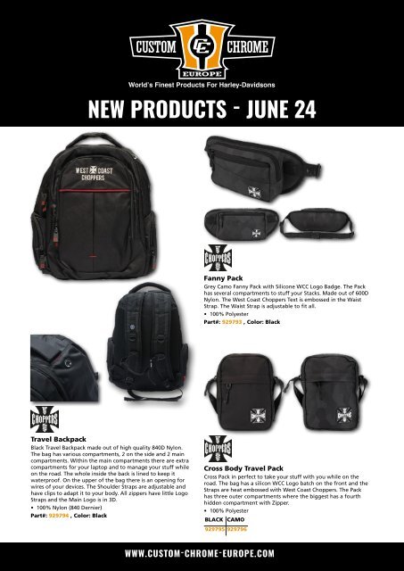 West Coast Choppers Apparel