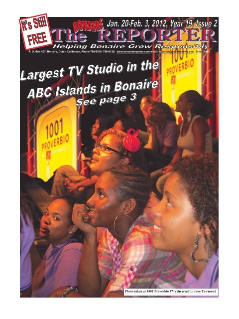 Photo taken at 1001 Proverbio TV rehearsal by ... - Bonaire Reporter