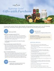 July gift with purchase flyer