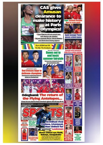 COMPLETE SPORTS - SATURDAY, JUNE 29, 2024