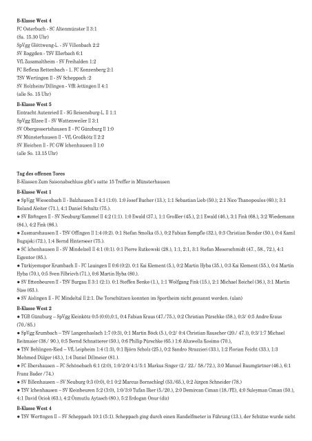 B-Klasse West I, Saison 10/11 - SpVgg Wiesenbach