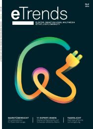 Printmagazin eTrends - Elektro, Smart Building, Multimedia, ICT/IoT, Licht und eMobilität