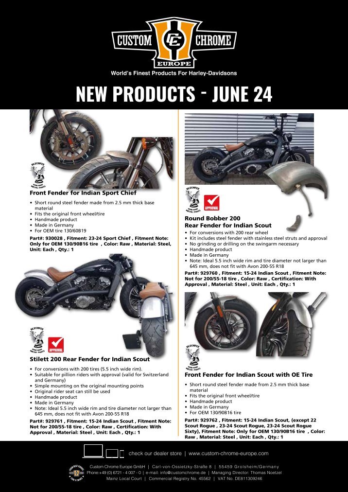 Custom Chrome Europe Online Katalog