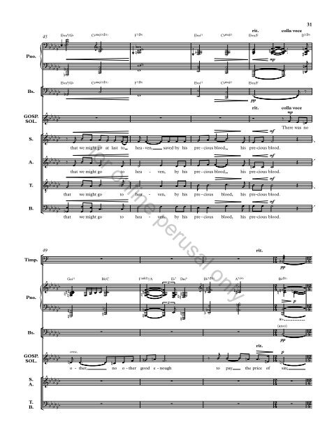 Will Todd Passion Music full score