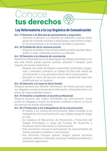 Conoce tus derechos