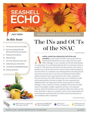 SSAC Echo | July 2024