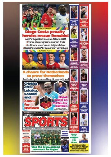 COMPLETE SPORTS - TUESDAY, JULY 2, 2024