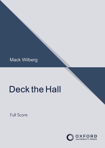 Mack Wilberg Deck the Hall Full score