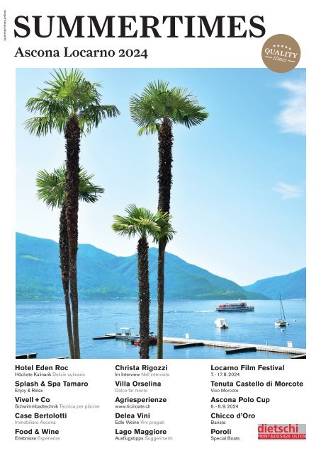 Summertimes Ascona Locarno 2024