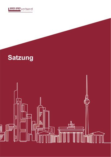 Satzung des Bankenverbandes