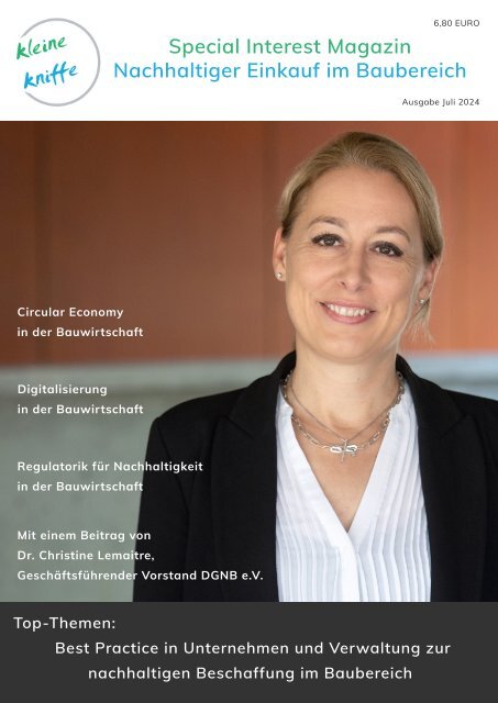 Special Interest Magazin - Nachhaltiger Einkauf im Baubereich