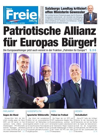 Patriotische Allianz für Europas Bürger!