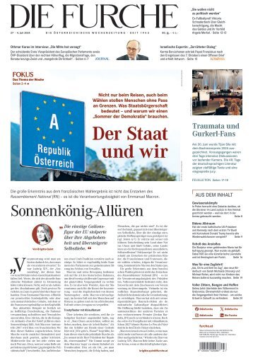 DIE FURCHE 04.07.2024