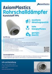 AxiomPlastics Rohrschalldämpfer PPs Flyer