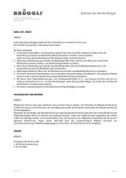 Statuten Verein Brüggli