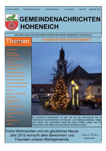Download als PDF - Datei - Marktgemeinde Hoheneich