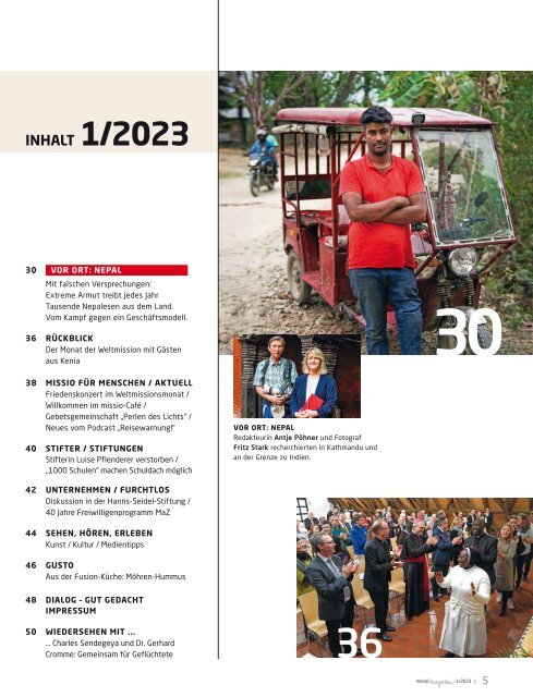 missio magazin Ausgabe 1/2023