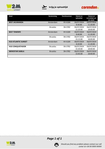 PICK UP 06 07 CORENDON TFS