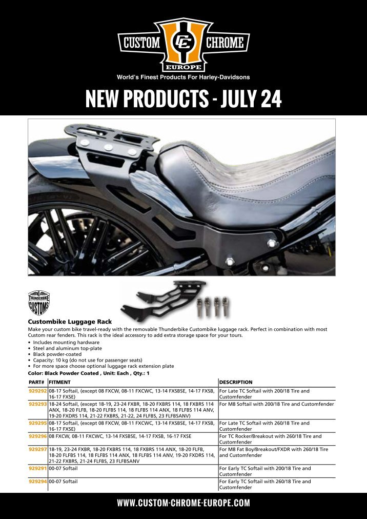 Custom Chrome Europe Online Katalog