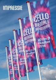Impressie Cello Biënnale 2016
