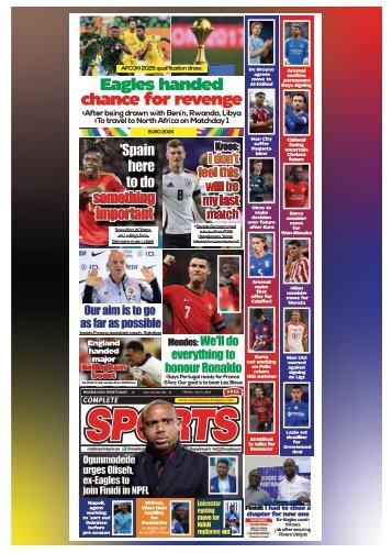 COMPLETE SPORTS - FRIDAY, JULY 5, 2024