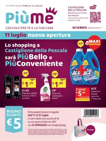 Volantino Castiglione della Pescaia valido dall'11 al 14 luglio!
