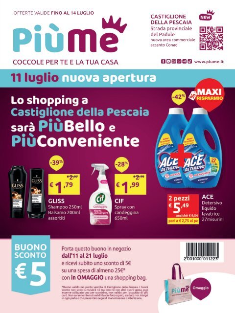 Volantino Castiglione della Pescaia valido dall'11 al 14 luglio 2024!