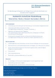 Ausschreibung Assistentin Klost 08.07