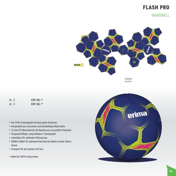 Erima Flash Handball | Blanc - Bleu