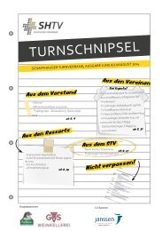 Turnschnipsel Juni / Juli / August 2024