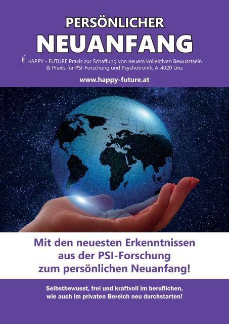 Weltweit einzigartiges Aus- & Weiterbildungsprogramm - HAPPY - FUTURE Individualberatung 