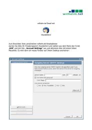 wilhelm.tel Email mit thunderbird - LUG Norderstedt e.V.