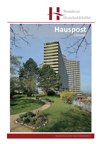 Residenz Humboldthöhe Hauspost 3. Quartal 2024