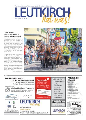 10.07.2024 Leutkirch hat was