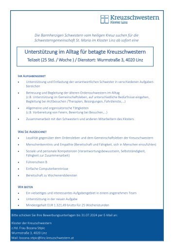 Ausschreibung Assistentin St