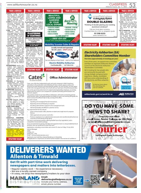 Ashburton Courier: July 11, 2024