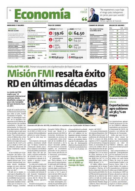 Edición impresa, jueves 11 de julio de 2024