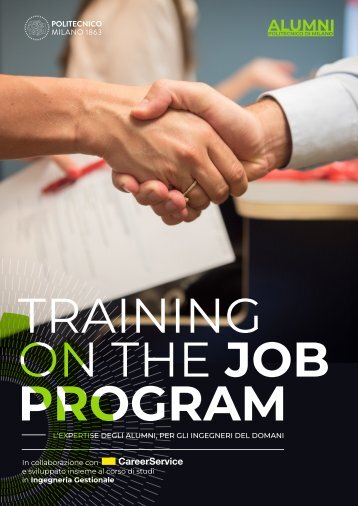 Training on the job program 2024