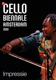 Impressie Cello Biënnale 2018