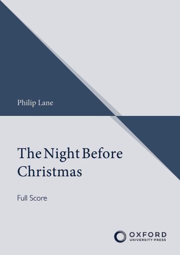 Philip Lane The Night Before Christmas (Full Score)