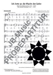 Ich bete an die Macht der Liebe (Für Männerchor TTBB & Gemischten Chor SATB)