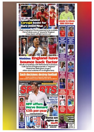 COMPLETE SPORTS - FRIDAY, JULY 12, 2024