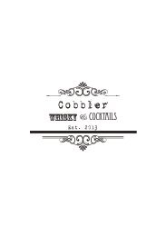 Cobbler Cocktail Menu without prices2024