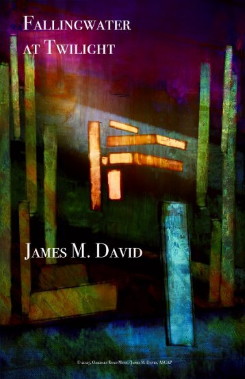 Fallingwater at Twilight - Transposed Score