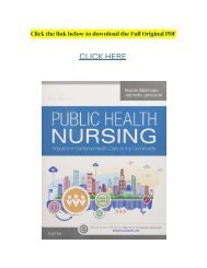 Public Health Nursing 9th edition PDF