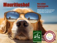 Mauritiushof Naturmagazin Ausgabe Juli 2024