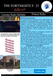   Newsletter Nr - 23 - Literaturradio Hörbahn