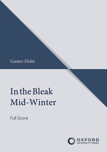 Holst In The Bleak Mid-Winter (Full Score)